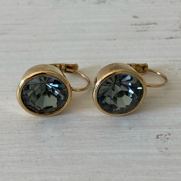 ✨KATE SPADE✨Gold Gemstone Drop Earrings
